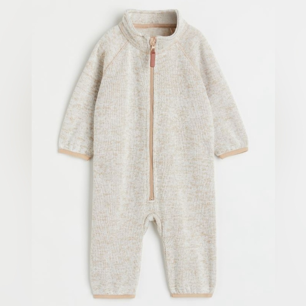 H&M Knit Fleece Jumpsuit. 12 months